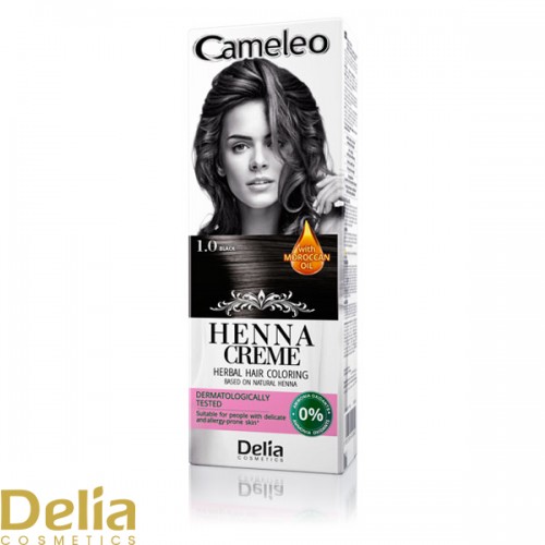 Farba za kosu bez amonijaka, na bazi prirodne kane (Hene) CAMELEO 1.0 - Crna 75g